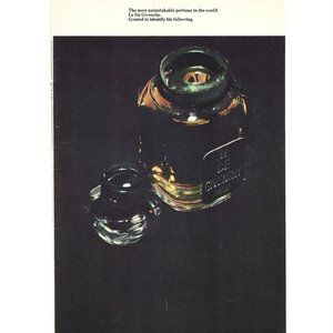 Le De Givenchy Perfume France French 1960s Vintage Print Ad 9 inch Tall
